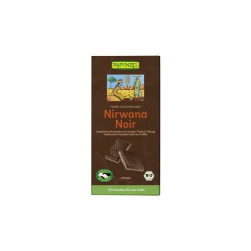 Rapunzel Nirwana Noir keserű töltött csokoládé BIO 100g