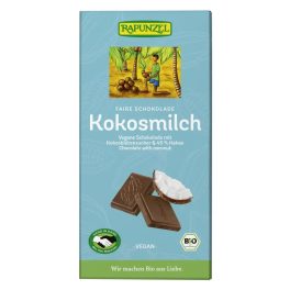   Rapunzel Kókusztejes csokoládé kókuszvirág cukorral, vegán BIO  80g