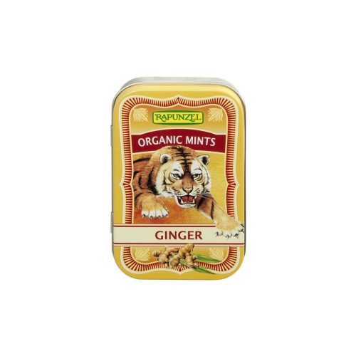 Rapunzel fémdobozos Cukorka gyömbéres BIO 50g