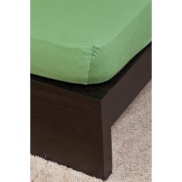   Naturtex Jersey olajzöld lepedő 80-100x200 cm Villám akció!