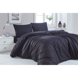 2 részes renforce pamut ágyneműhuzat Black