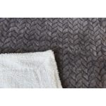 Naturtex sherpa design kétoldalas pléd - Ombre Grey 150x200 cm