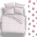 Naturtex 3 részes pamut-szatén ágyneműhuzat Blossom