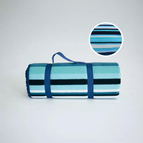 Naturtex piknik pléd 150x200 cm kék csíkos 