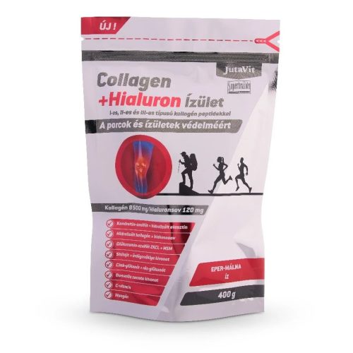 Jutavit Collagen+Hialuron Ízület – Eper-Málna ízben 400 g
