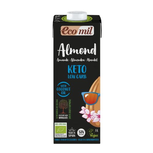 Ecomil BIO Keto Mandulaital cukormentes 1l