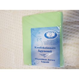   Abotex Elasztikus Jersey lepedő v. zöld 160x200cm 100% pamut