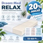 Dream-Med Relax 7 zónás hideghab matrac 80x200 cm, 20cm 