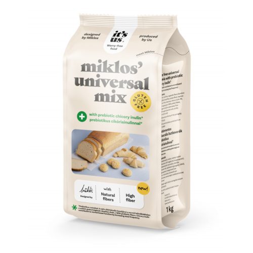 It's us Miklos' universal mix plus lisztkeverék prebiotikus cikória inulinnal 1kg