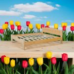 Henrik ágykeret fix 140x200cm borovi fenyő