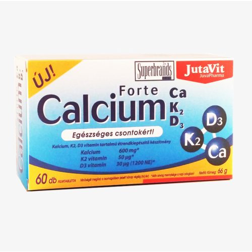 JutaVit Calcium Forte Ca/K2/D3 60x