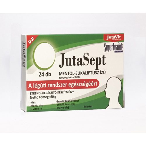 JutaVit JutaSept szopogató tabletta MENTOL-EUKALIPTUSZ 24x