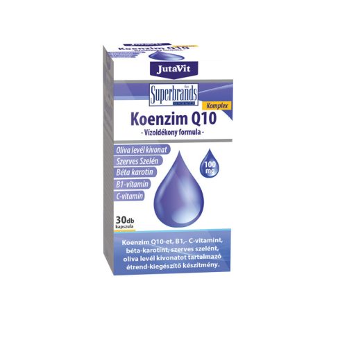 JutaVit Koenzim Q10 100mg Vízoldékony formula 30db