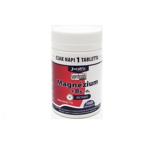 JutaVit Magnézium(250mg)+B6+D3 tabletta 50 db retard