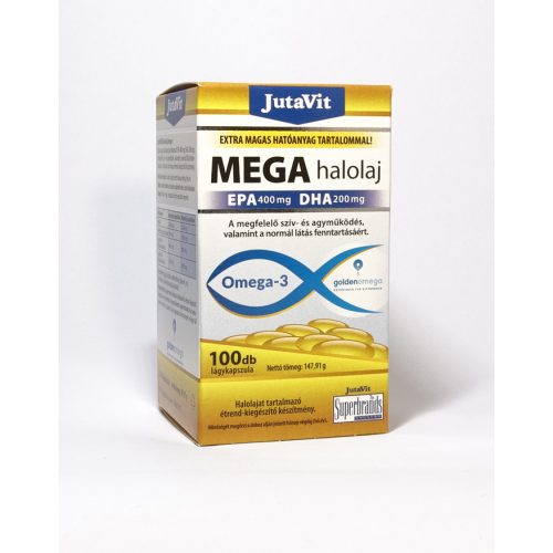 JutaVit Mega Halolaj Omega-3 100db