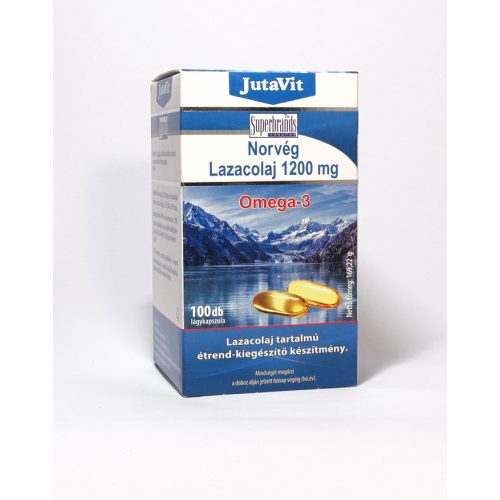 JutaVit Norvég lazacolaj 1200 mg Omega 3 100db