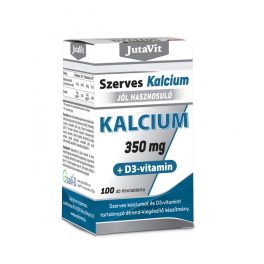 JutaVit Szerves Kalcium 350mg +D3 vitamin 100 db