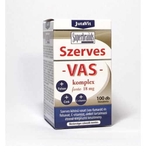 JutaVit Szerves Vas-komplex Forte 18mg 100 db