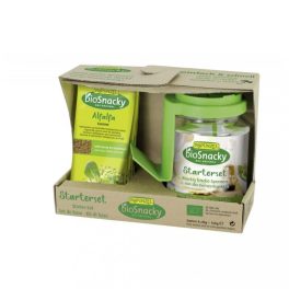   Rapunzel bioSnacky Csíráztató kezdő készlet (üvegedény + 4-féle mag)