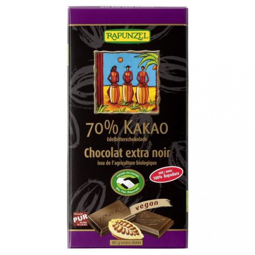 Rapunzel Keserűcsokoládé 70% BIO 80g