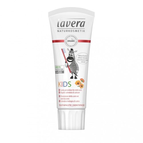 lavera BASIS S gyermekfogkrém fluoridmentes VEGÁN 75ml