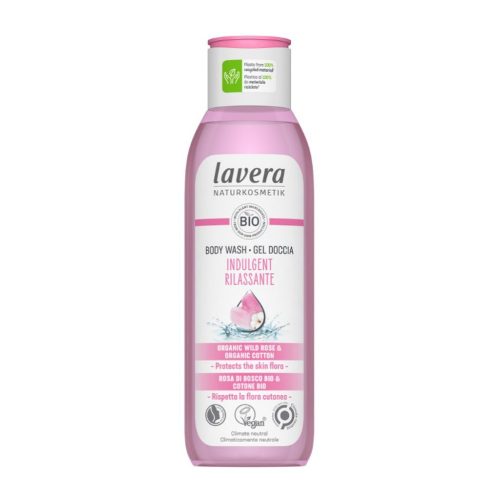 lavera Ápoló tusfürdő, vadrózsa-pamut 250ml