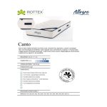 Rottex Allegro Canto Táskarugós matrac 90x200cm  